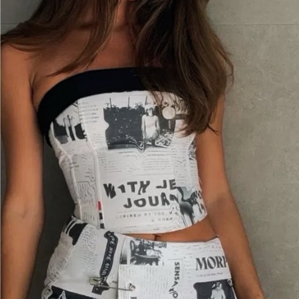 With Jean Carla corset top
